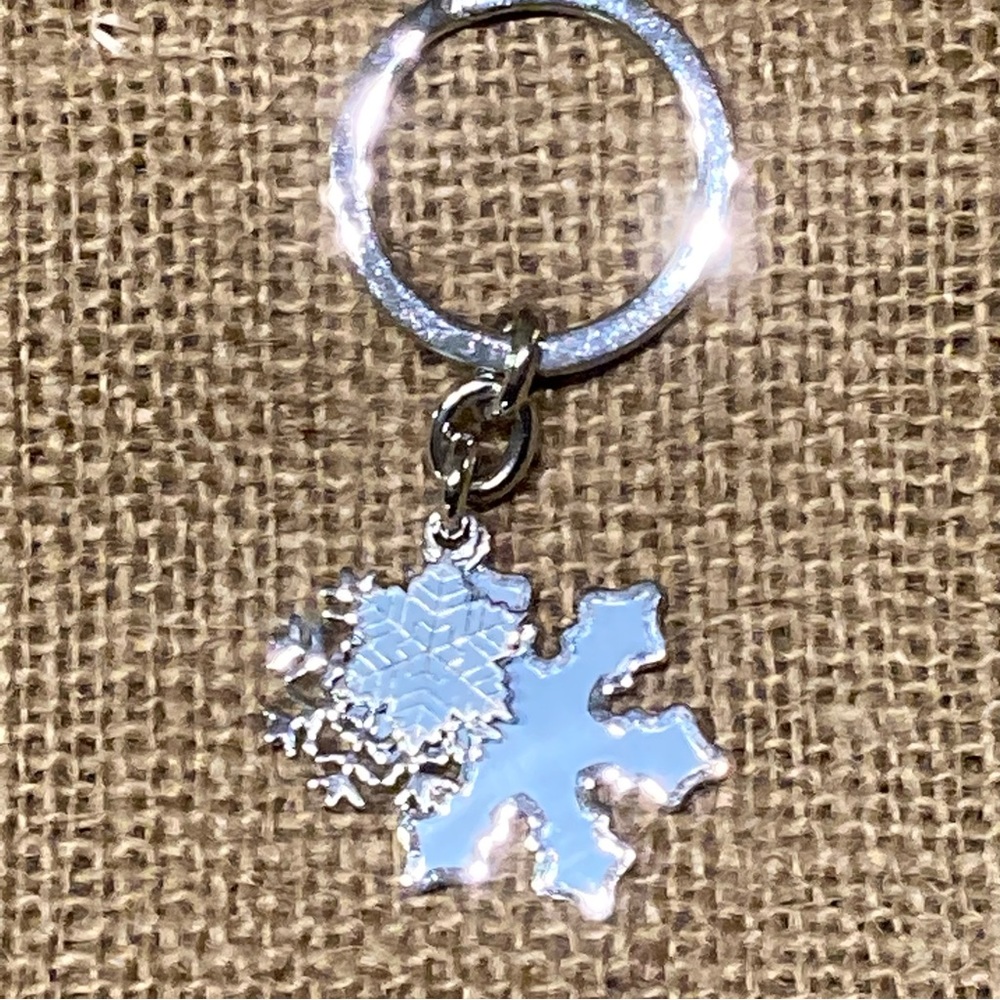 Coach Silver Snowflake Keychain - Picture 2 of 6